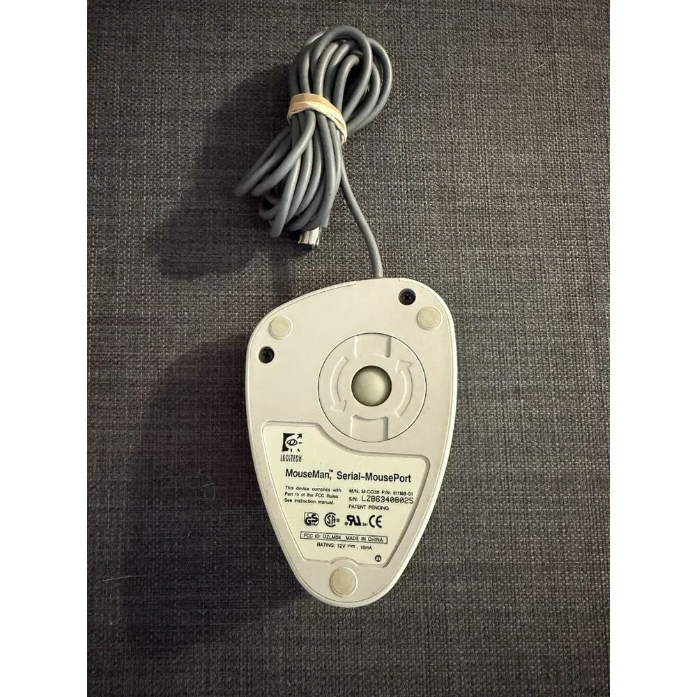 Logitech M-CQ38 MouseMan Serial-MousePort. Tested.